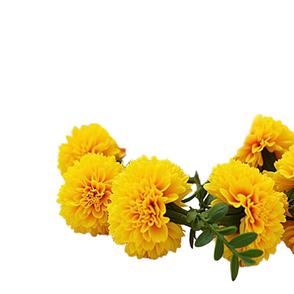 Golden Marigolds in Bloom